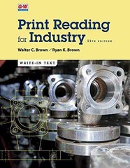 Print Reading for Industry – Paperback, by Brown Walter C.; Brown – Very Good