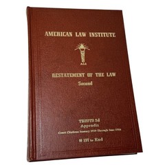 Restatement Of The Law Second TRUSTS 2D Appendix 197 – End ALI Law Book