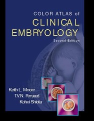 COLOR ATLAS OF CLINICAL EMBRYOLOGY By Moore Msc Phd Fiac Frsm Keith L. Faaa VG