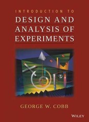 Introduction to Design and Analysis – Paperback, by Cobb George W. – Very Good