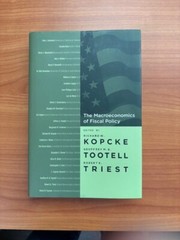 *THE MACROECONOMICS OF FISCAL POLICY* (MIT PRESS) Kopcke HC/DJ/1st/1st BRAND NEW