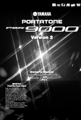 Yamaha PSR-9000 Version 2 Instruction Manual: 214 Pages & Protective Covers!