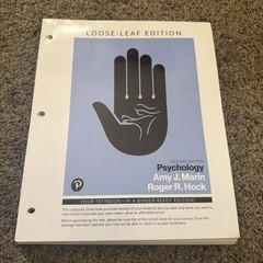 Psychology By Marin And Hock Second Edition Loose Leaf Edition