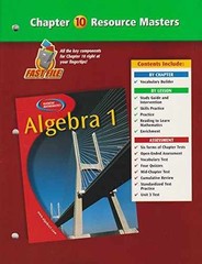 Algebra 1 Chapter 10 Resource – Paperback, by Glencoe/McGraw-Hill – Very Good