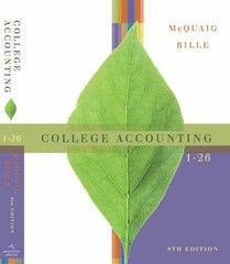 College Accounting, Chapters 1-26, Bille, Patricia A.,McQuaig, Douglas J., 97806