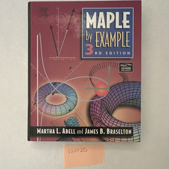 Maple by Example 3rd Edition Hardcover w/ CD-ROM Abell Braselton 2005