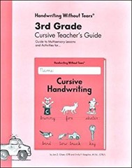 3rd Grade Cursive Teacher’s Guide Paperback Emily F., Olsen, Jan