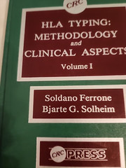 HLA TYPING METHODOLOGY AND CLINICAL ASPECTS HTF VOLUME 1 Hardcover Book By…