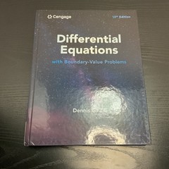 Differential Equations with Boundary Value Problems by Dennis G. Zill 10th ed.