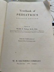 Vintage Medical Book: Textbook of Pediatrics Waldo Nelson W B Saunders 1959