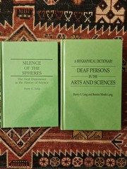 Harry G.Lang Lot (2) Silence Of The Spheres & Deaf Persons In The Arts & Science