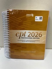 CPT Professional 2026 Edition by American Medical Association (2025, Spiral)