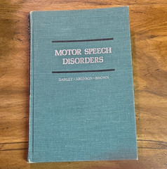 Motor Speech Disorders Darley Aronson Brown HC 1975 W. B. Saunders