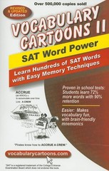 Vocabulary Cartoons II: SAT Word Power – paperback Burchers, Sam|Burchers, B…