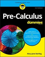 Pre-Calculus For Dummies Paperback Mary Jane Sterling