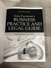 Nurse Practitioner’s Business Practice and Legal Guide by Carolyn Buppert (2023,