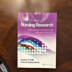 Essentials of Nursing Research: Appraising Evidence for Nursin…