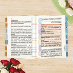 DSM-5-TR 2022 Index Tabs 100pcs Printed with Guide & Disorders Sheet