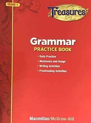 Reading Grammar Practice Book, Grade 1 – Paperback, by MacMillan – Very Good