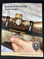 Cleaning Firearms Lab SDI School of Firearms technology PB textbook CFL 100