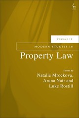 Modern Studies In Property Law, Volume 12