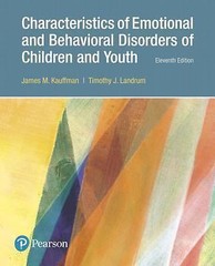 Characteristics of Emotional and Behavioral Disorders of Children and Youth,…