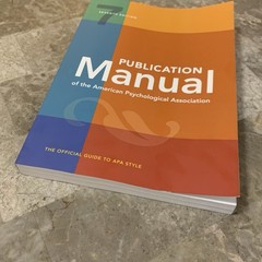 Publication Manual of the American Psychological Association 7th Edition APA PB!