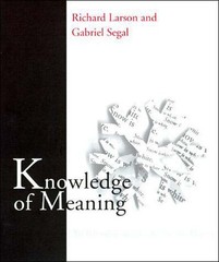 Richard K. Larson Gabriel M.A. Sega Knowledge of Meanin (Paperback) (UK IMPORT)