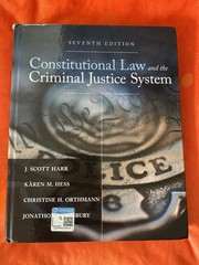 Mindtap Course List Ser.: Constitutional Law and the Criminal Justice System by