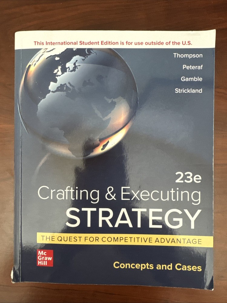 23e Crafting & Executing Strategy ISBN 9781265028244