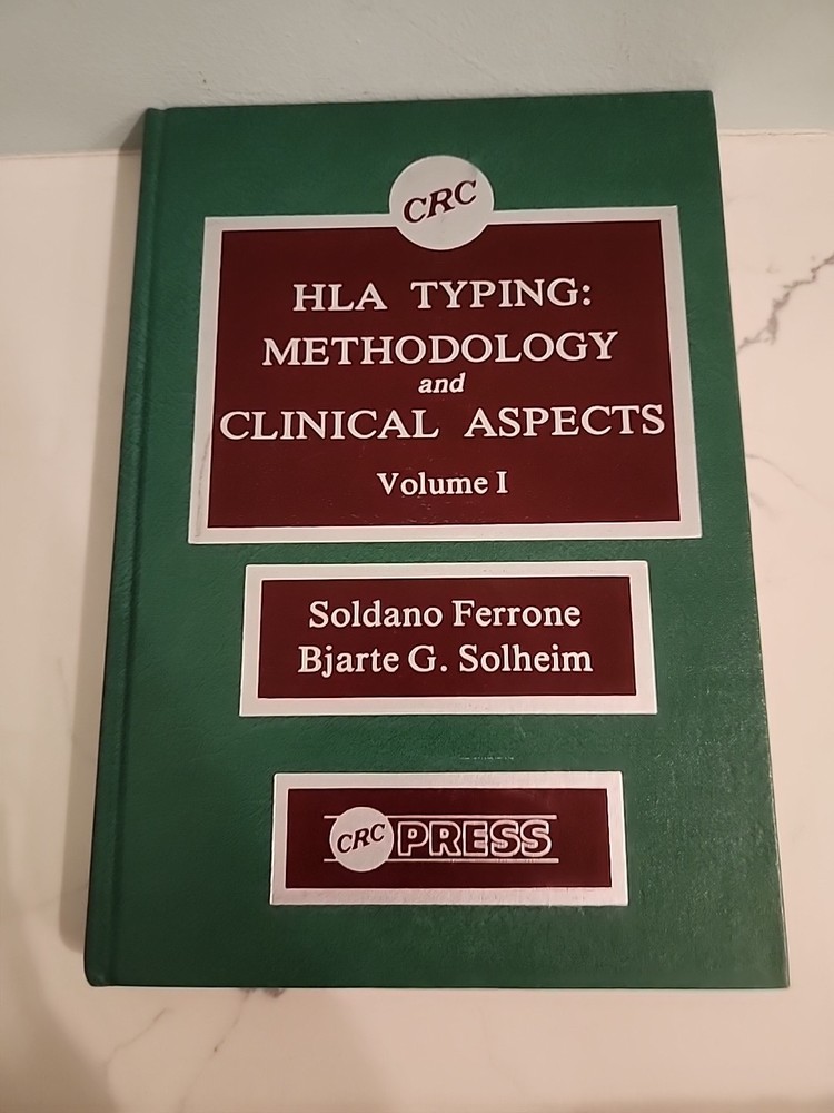 HLA TYPING METHODOLOGY AND CLINICAL ASPECTS HTF VOLUME 1 Hardcover Book By…