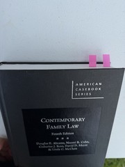West Academic Contemporary Family Law 4th Ed Hardcover Abrams Cahn Ross