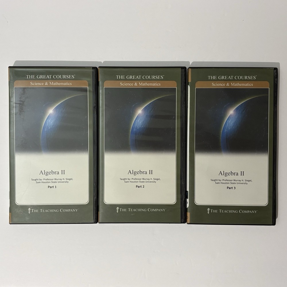 Algebra II – The Great Courses – Science & Mathematics – 6 DVDs and Guidebook