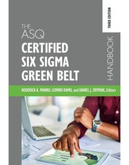 The ASQ Certified Six Sigma Green Belt Handbook,
