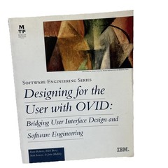 DESIGNING FOR THE USER WITH OVID By Dave Roberts & Dick Berry *EXCELLENT**