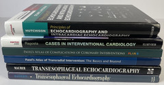 Cardiology Textbook Lot Of 6 Echocardiography Patels Atlas Intricardiac And More