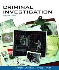 Criminal Investigation by Leonard Territo: Used