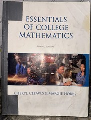 Essentials of College Mathematics (2nd Edition) by Cleaves, Cheryl, Hobbs, Marg