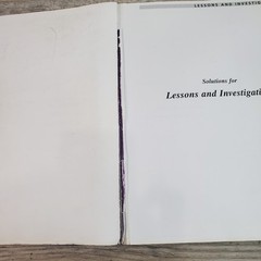 Saxon Math 8/7 with Prealgebra: Solutions Manual TORN COVER