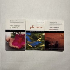 Alexander Lowen Books Lot Bundle x 3 Pleasure Language Body Betrayal Of The Body