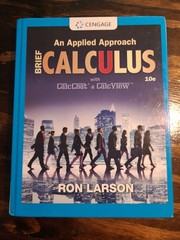 Calculus: An Applied Approach, Brief – Hardcover, by Larson Ron – Good