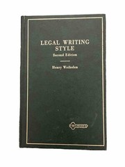 Vintage Book 1961 Legal Writing Style by Henry Weihofen West Publishing Co.
