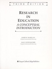 Research in Education Paperback James H., Schumacher, Sally McMil