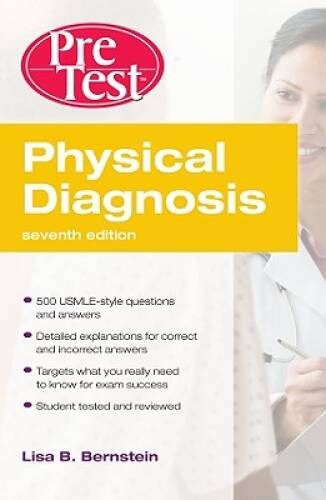 Physical Diagnosis PreTest Self Assessment and Review, Seventh Edition – GOOD