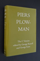 PIERS PLOWMAN: THE C VERSION ed. George Russell + George Kane. Hardcover, as new