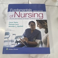 Fundamentals of Nursing 9th Ed Taylor Lynn Bartlett Wolters Kluwer HC