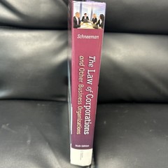 The Law of Corporations and Other Business Organizations Hardcover Textbook Book