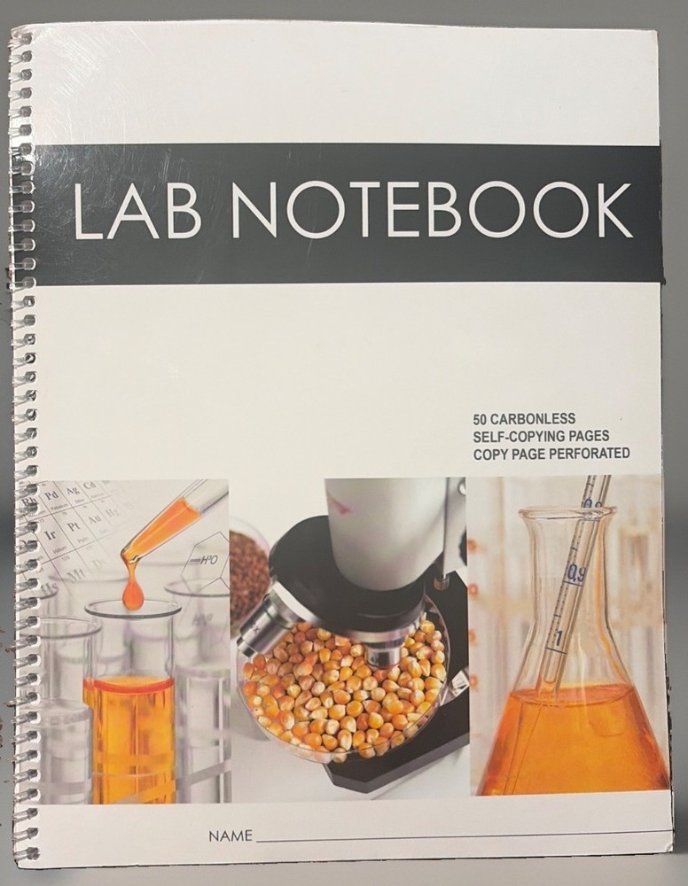 Lab Notebook Spiral Bound 50 Carbonless Pages (Copy Page Perforated) by Barbakam