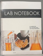 Lab Notebook Spiral Bound 50 Carbonless Pages (Copy Page Perforated) by Barbakam