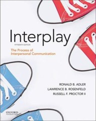 Adler: Interplay : The Process of Interpersonal Communication by Lawrence B….
